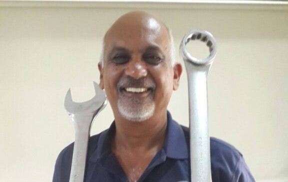 Ramesh with spanner