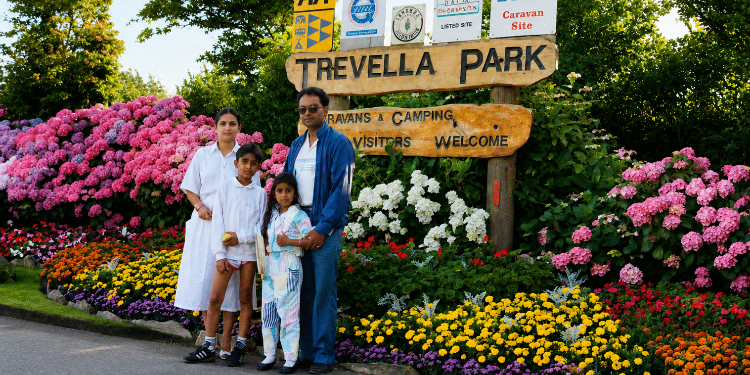 family in park
